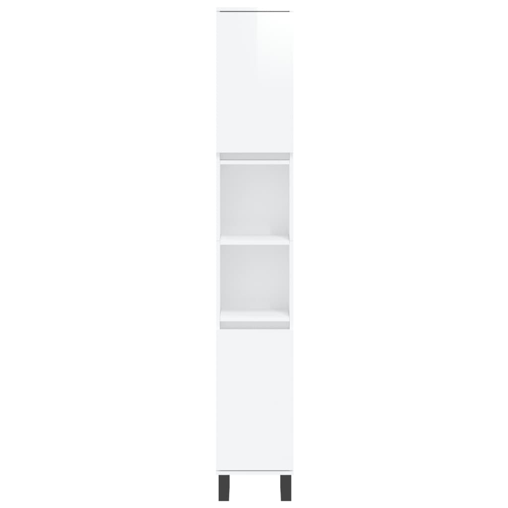 3 Piece Bathroom Furniture Set Engineered Wood