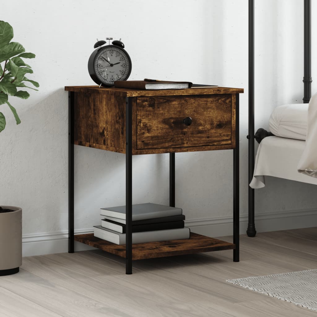 Bedside Table 44X45X58 Cm Engineered Wood