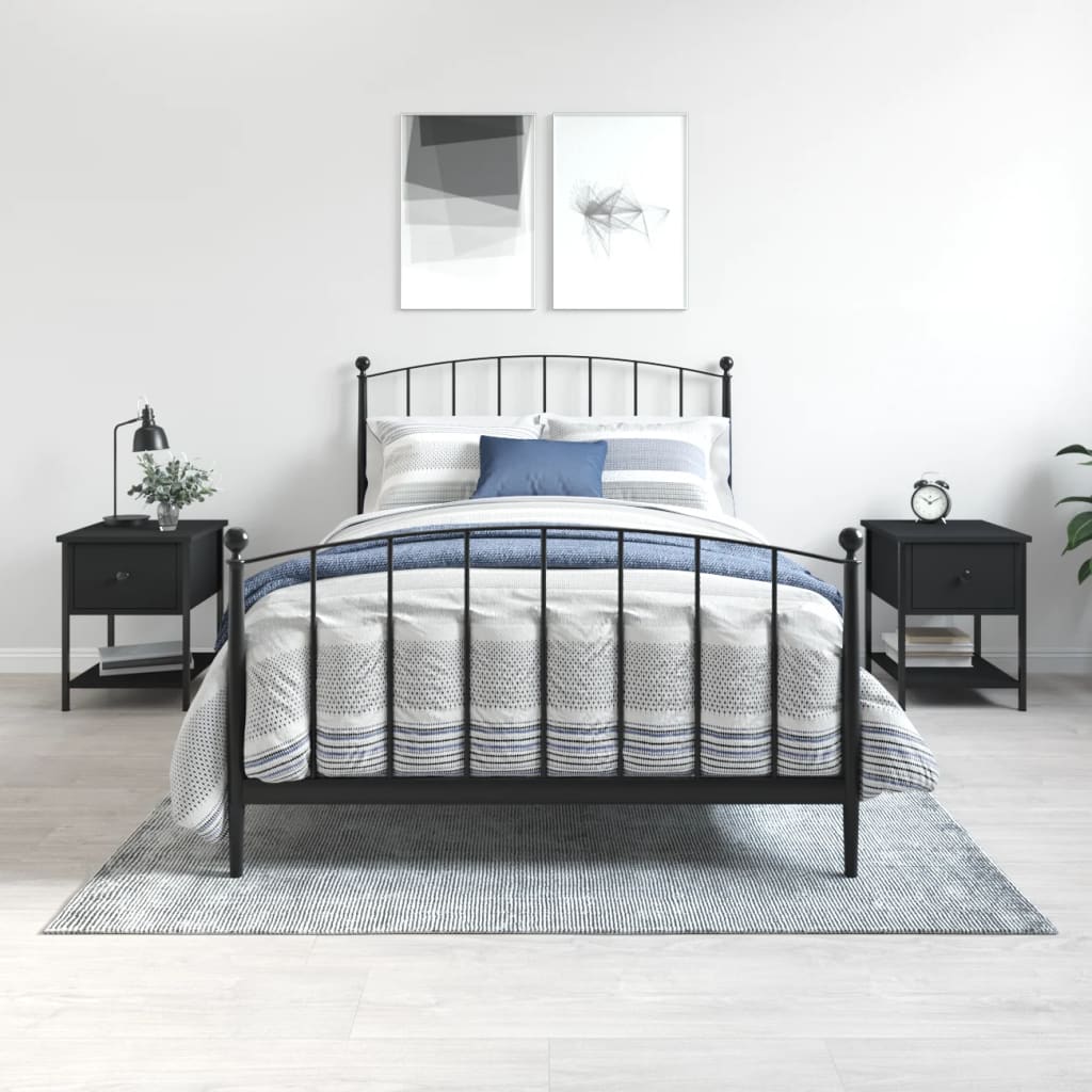 Bedside Table 34X35.5X45 Cm Engineered Wood