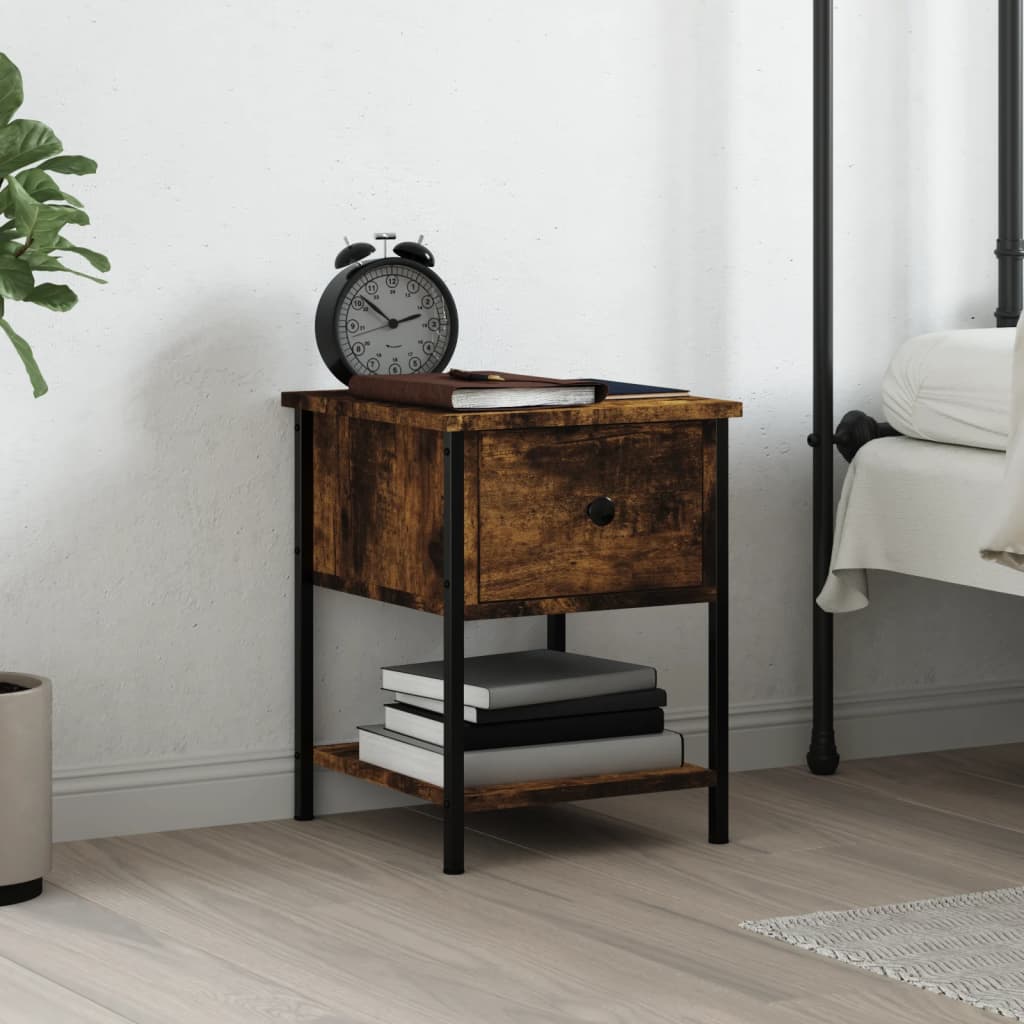 Bedside Table 34X35.5X45 Cm Engineered Wood