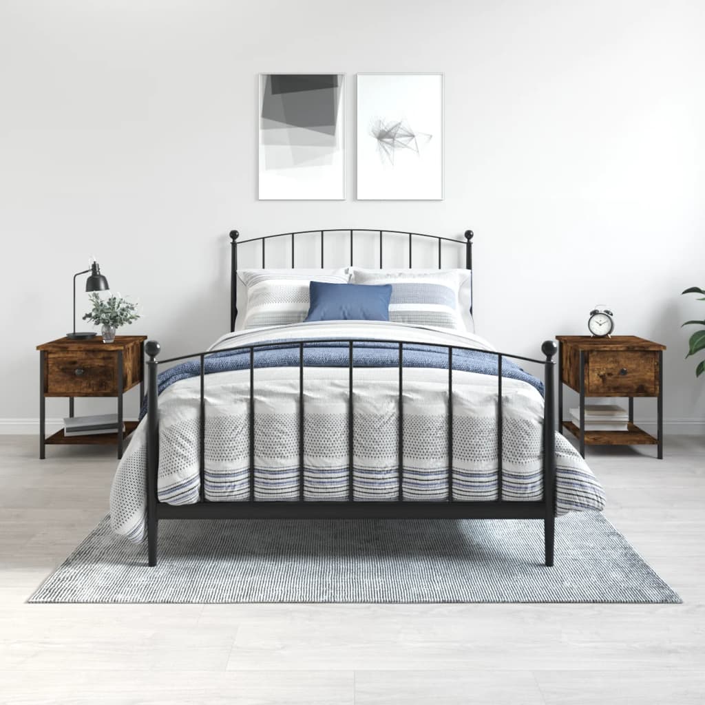 Bedside Table 34X35.5X45 Cm Engineered Wood