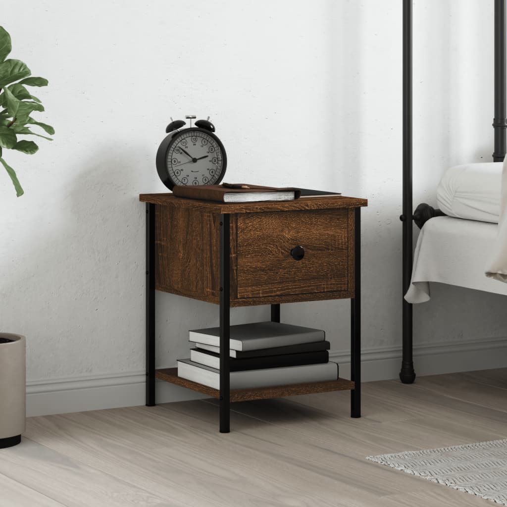 Bedside Table 34X35.5X45 Cm Engineered Wood