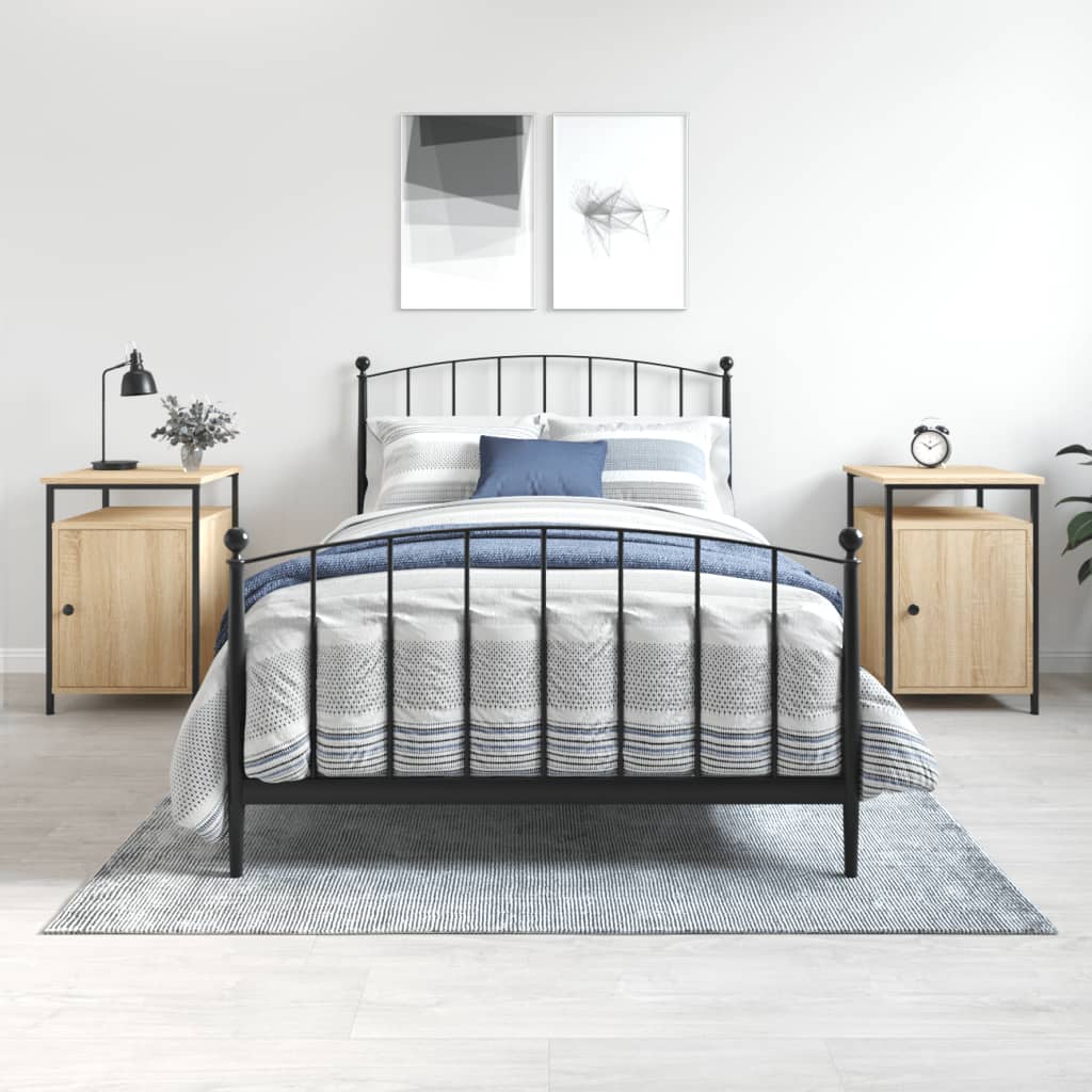 Bedside Cabinet 40X42X60 Cm Engineered Wood