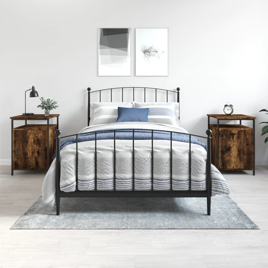 Bedside Cabinet 40X42X60 Cm Engineered Wood