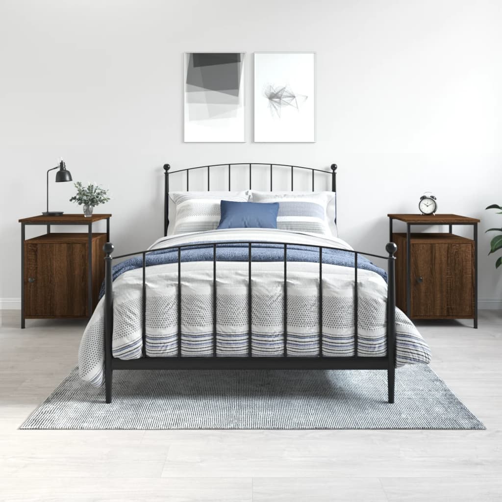 Bedside Cabinet 40X42X60 Cm Engineered Wood