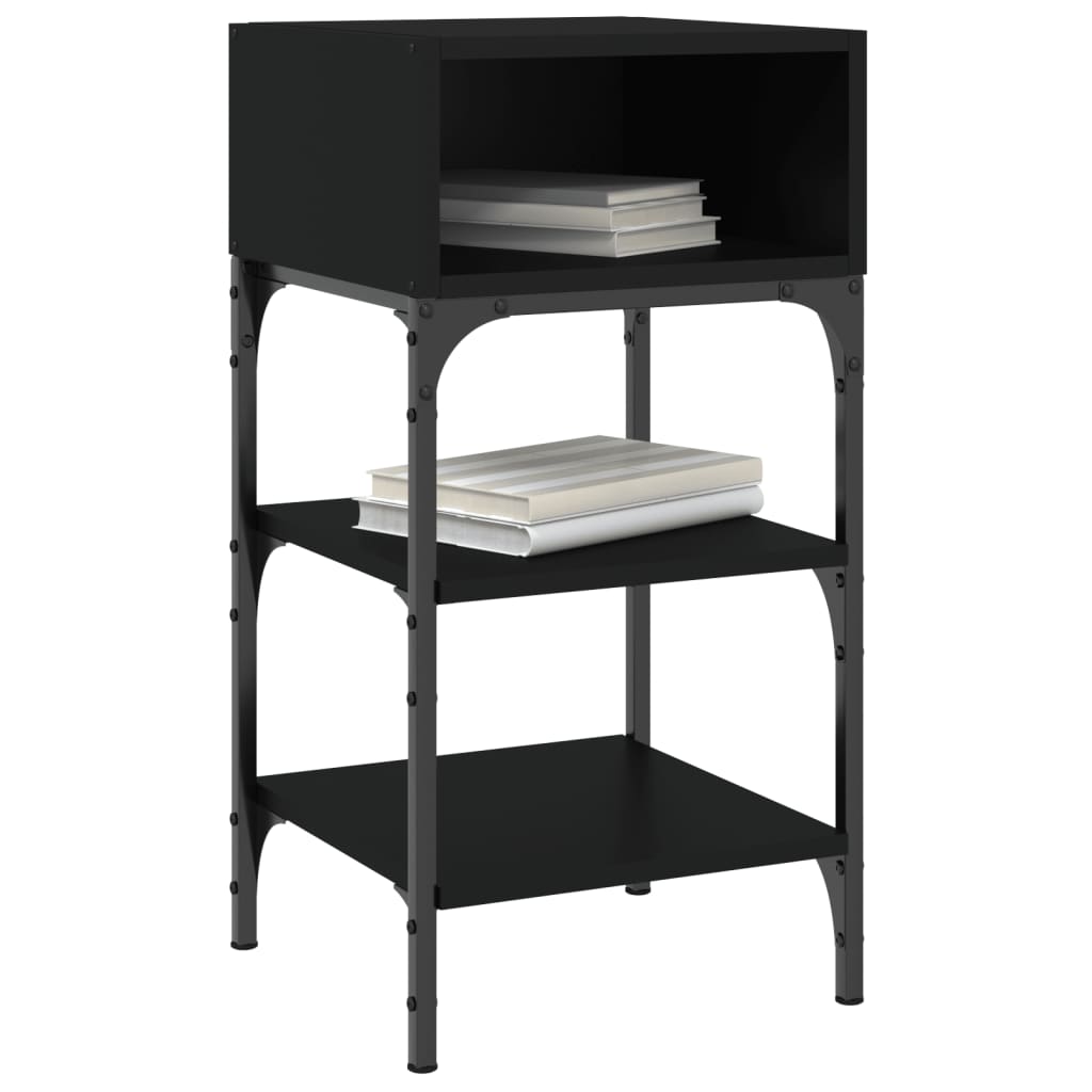 Bedside Table 35X34.5X70 Cm Engineered Wood