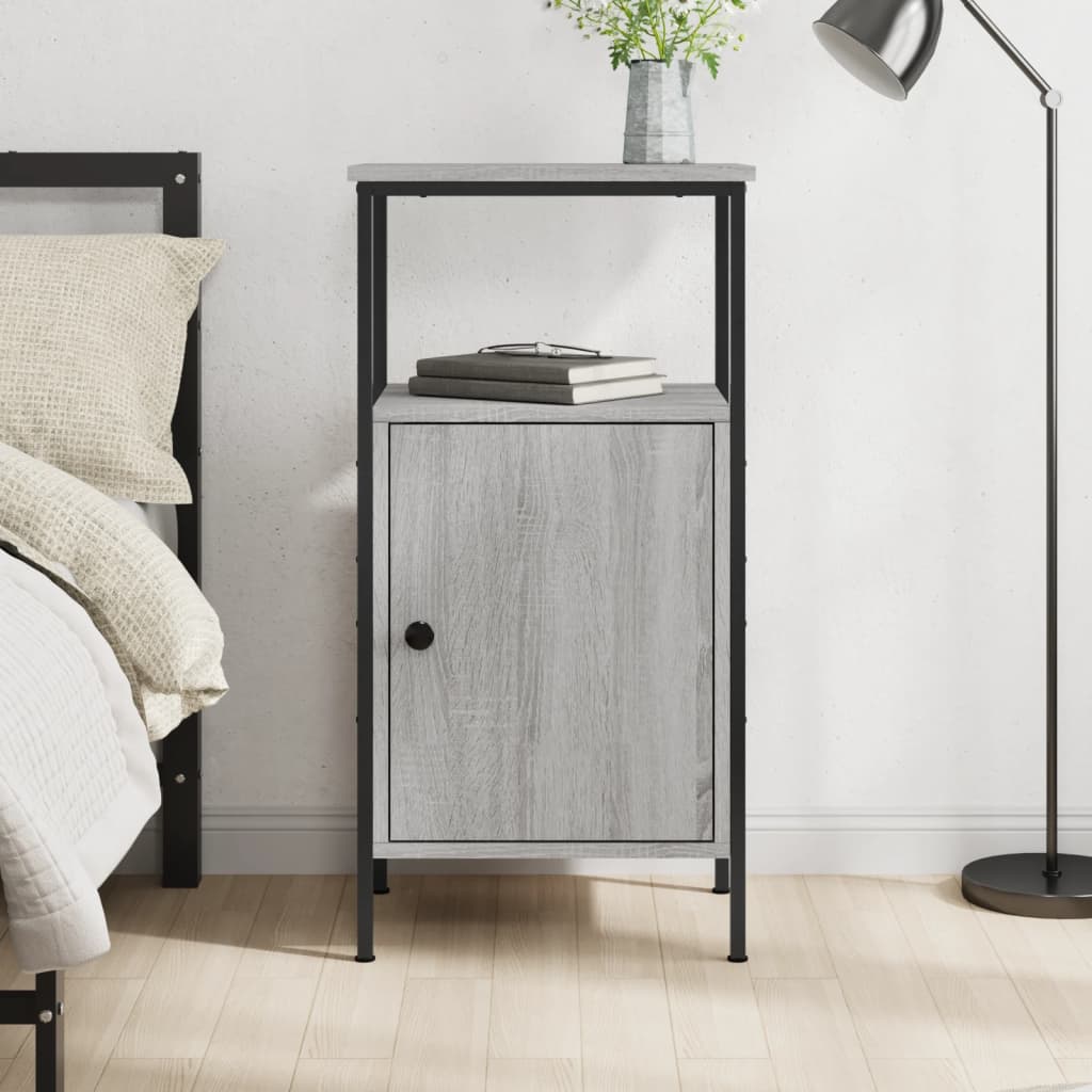 Bedside Cabinet 41X31X80 Cm Engineered Wood