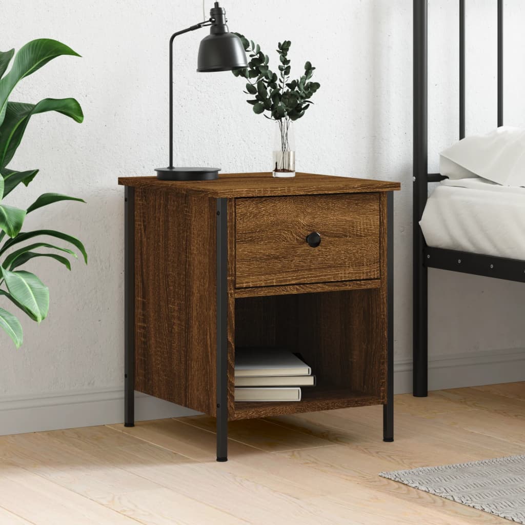 Bedside Cabinet 40X42X50 Cm Engineered Wood