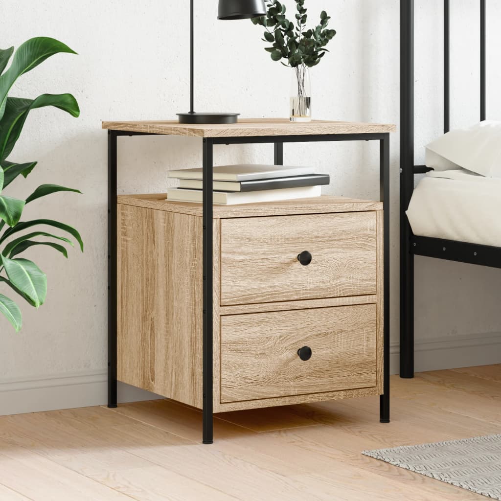 Bedside Cabinet 44X45X60 Cm Engineered Wood