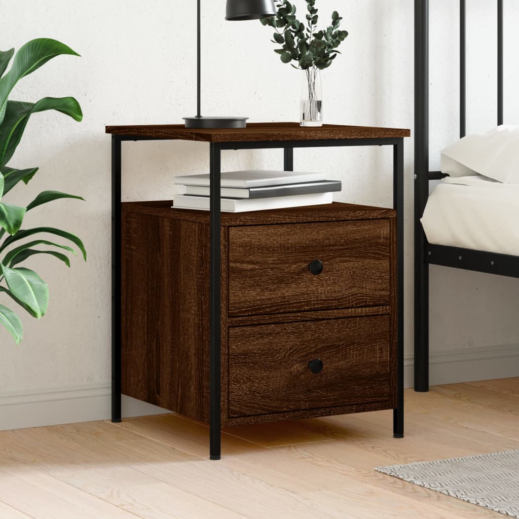 Bedside Cabinet 44X45X60 Cm Engineered Wood