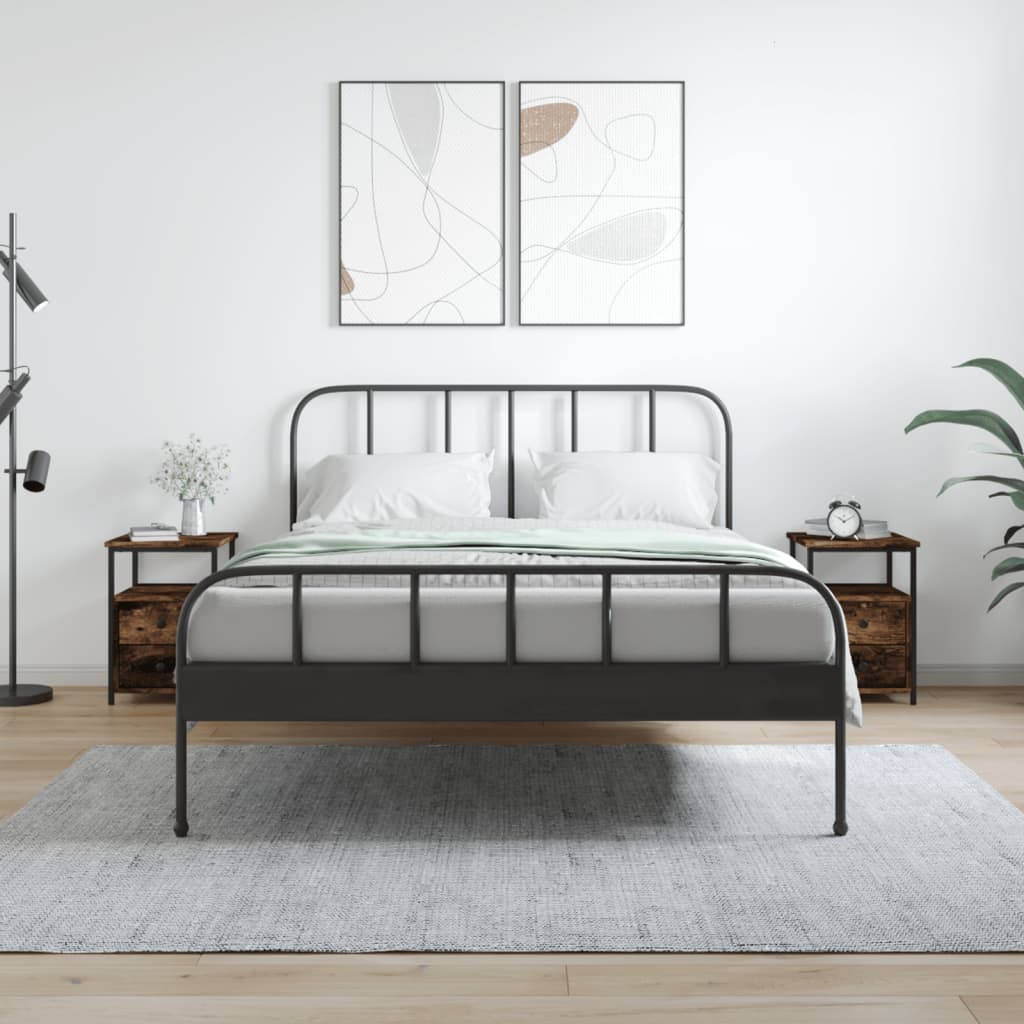 Bedside Cabinet 34X35.5X50 Cm Engineered Wood