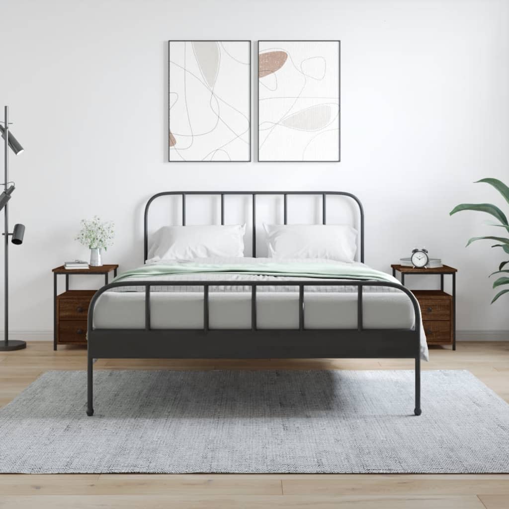 Bedside Cabinet 34X35.5X50 Cm Engineered Wood