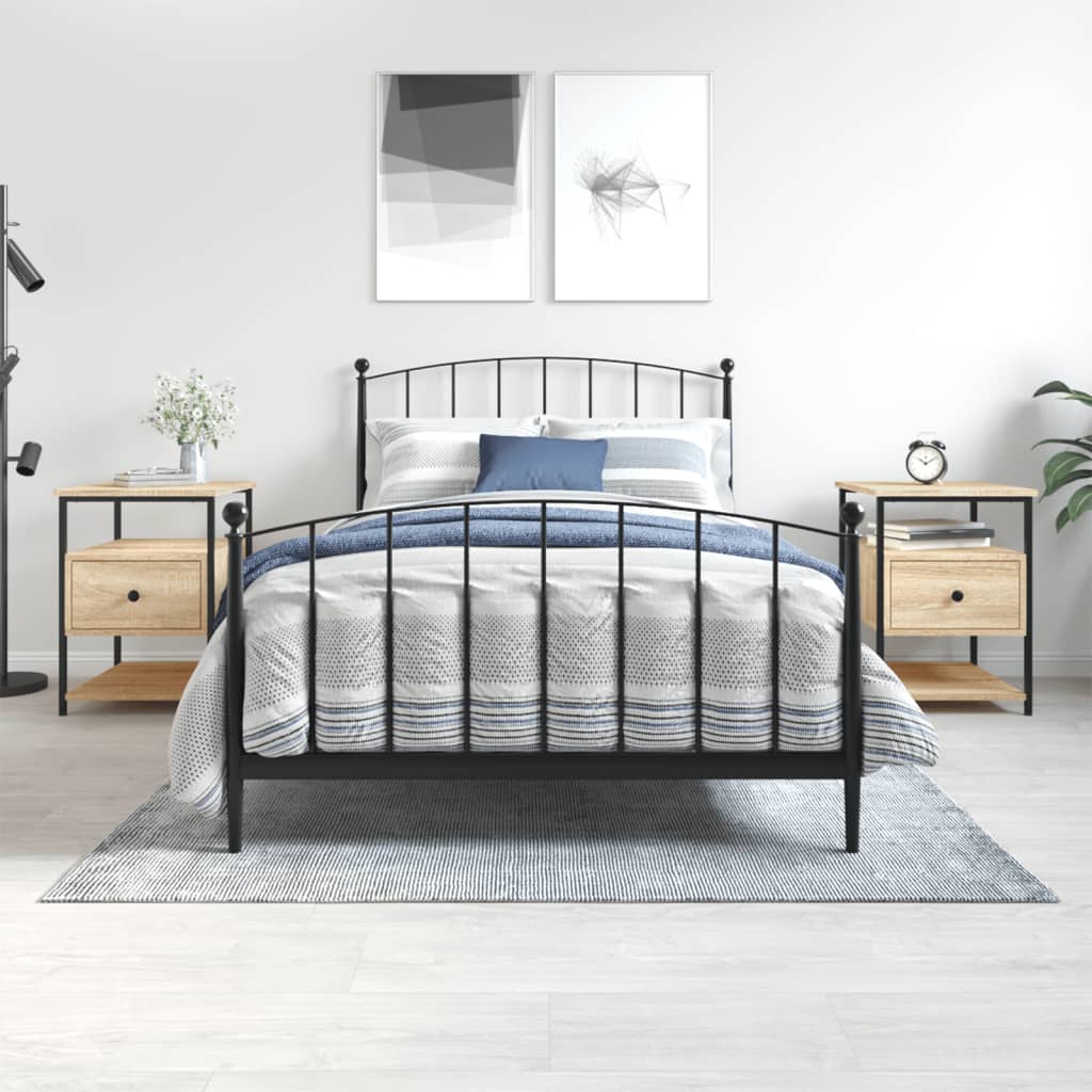 Bedside Cabinet 40X42X56 Cm Engineered Wood