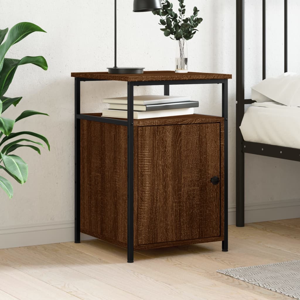 Bedside Cabinet 40X42X60 Cm Engineered Wood