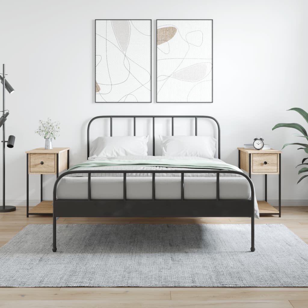 Bedside Cabinet 30X60X60 Cm Engineered Wood