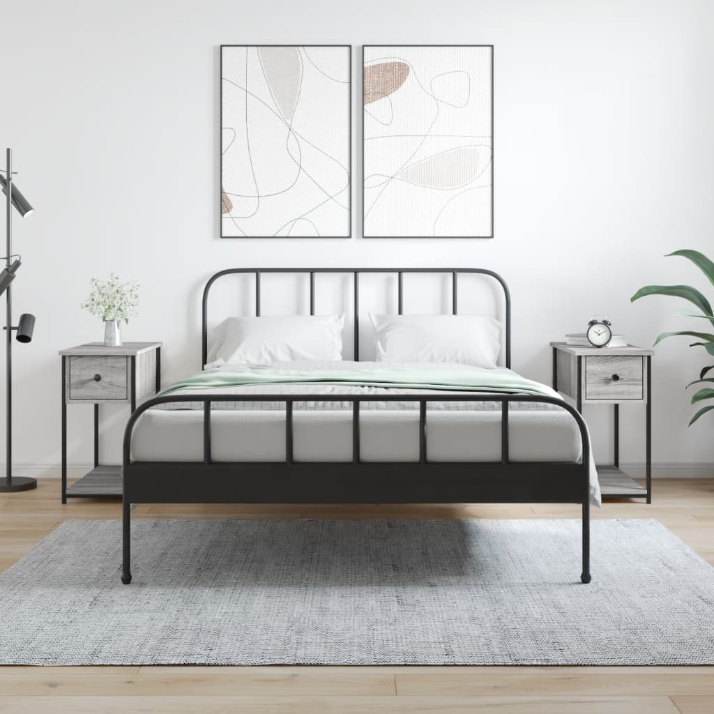 Bedside Cabinet 30X60X60 Cm Engineered Wood