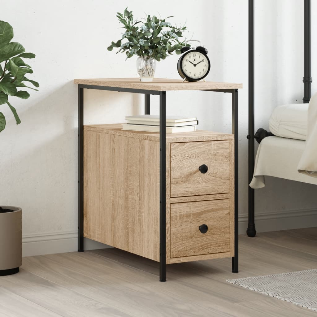 Bedside Cabinet 30X60X60 Cm Engineered Wood
