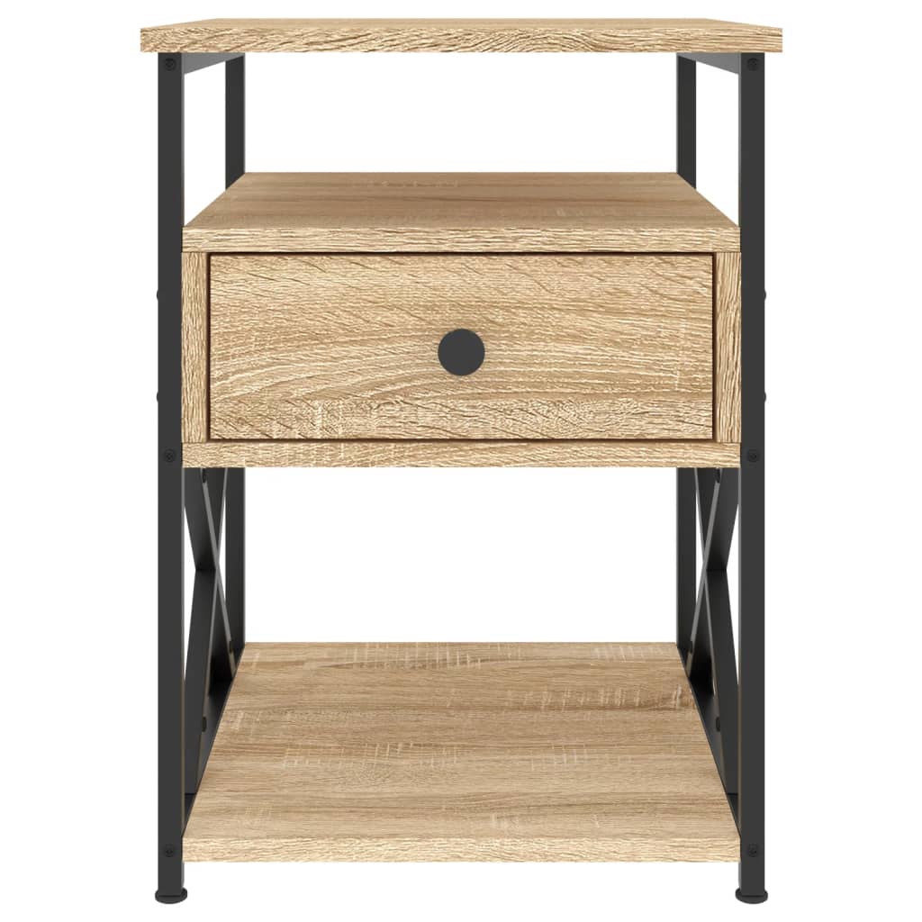 Bedside Cabinet 40X42X55 Cm Engineered Wood