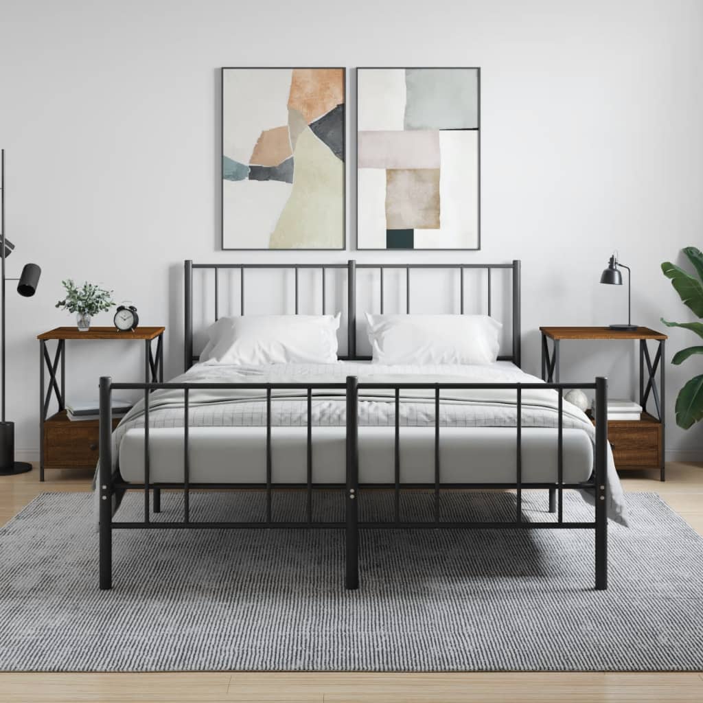 Bedside Table 50X41X65 Cm Engineered Wood