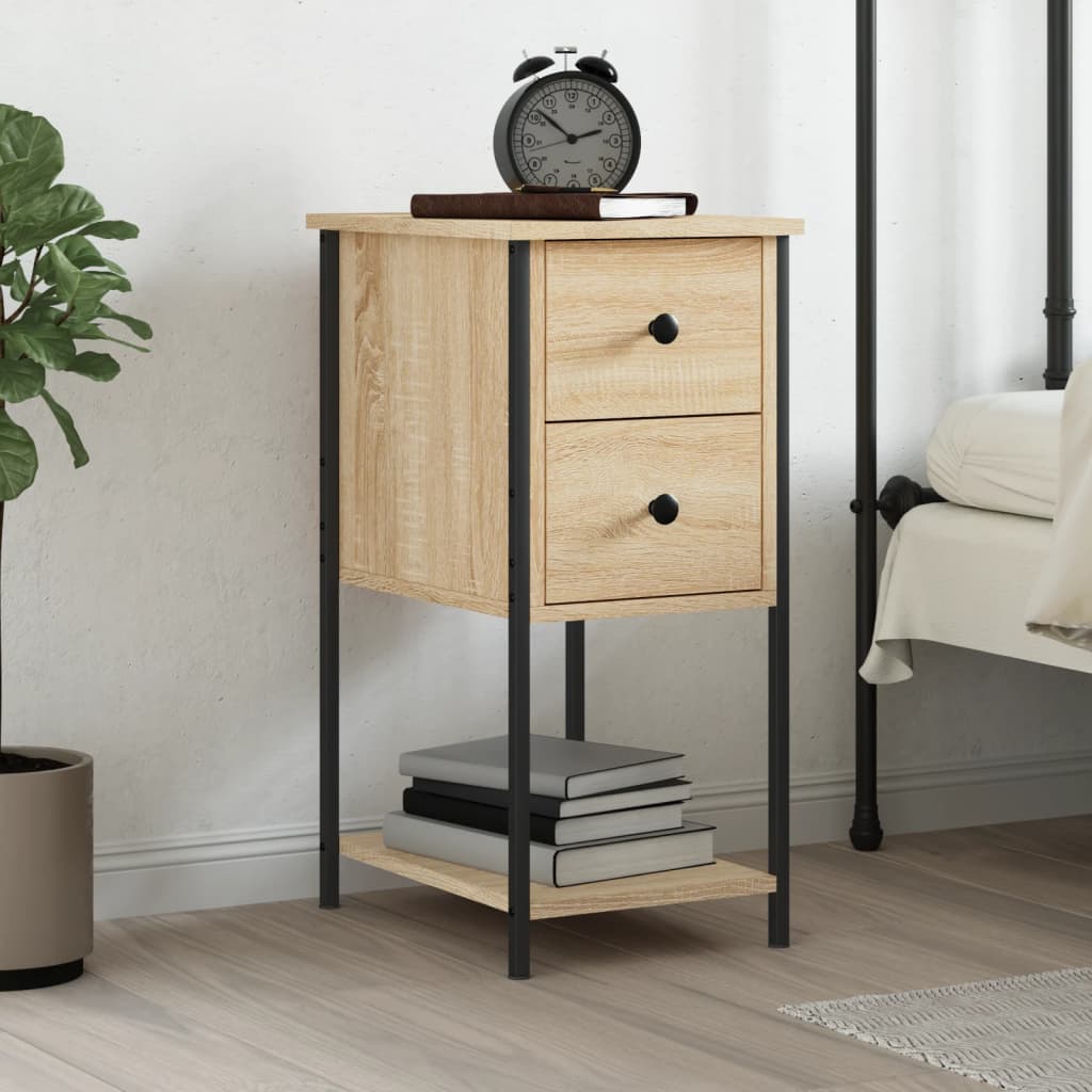 Bedside Cabinet 32X42X70 Cm Engineered Wood