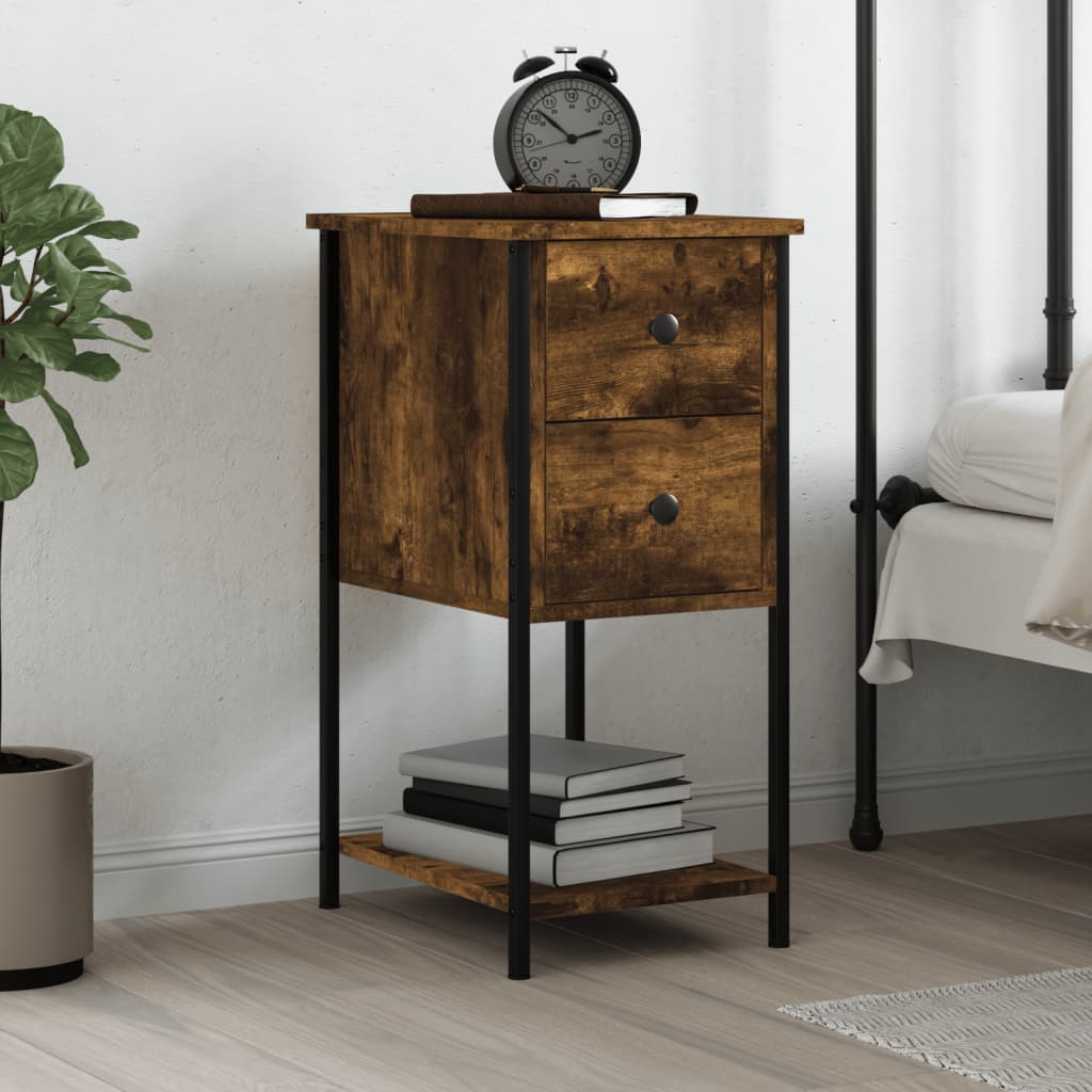 Bedside Cabinet 32X42X70 Cm Engineered Wood