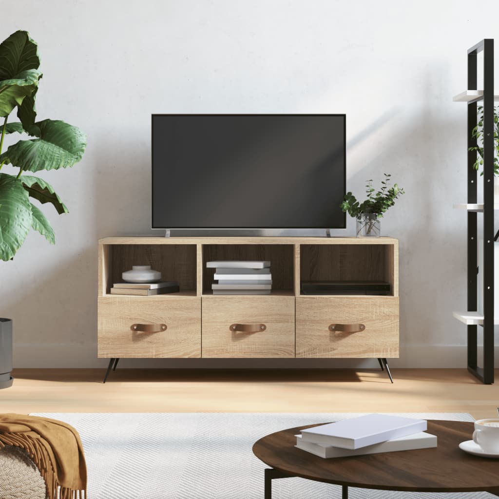 Tv Cabinet 102X36X50 Cm Engineered Wood
