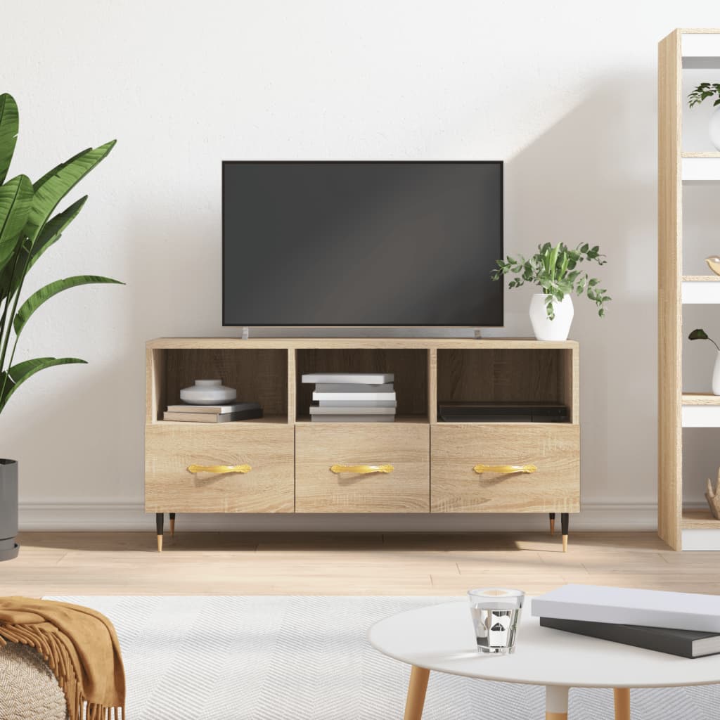 Tv Cabinet 102X36X50 Cm Engineered Wood