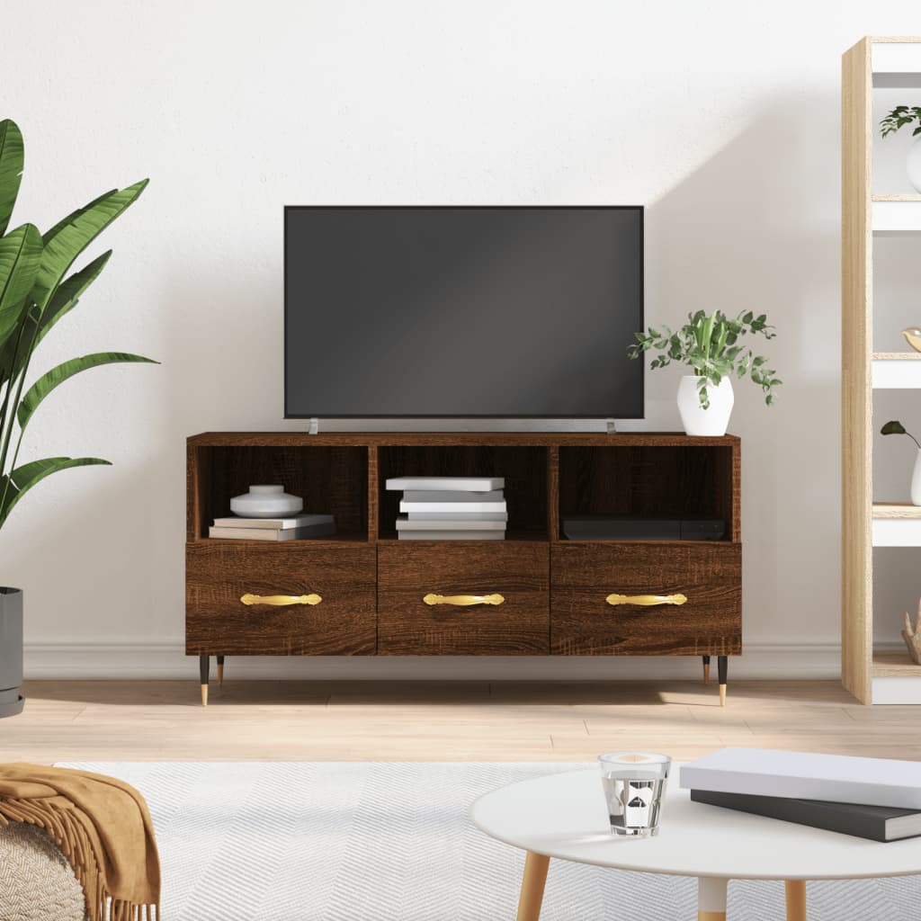 Tv Cabinet 102X36X50 Cm Engineered Wood