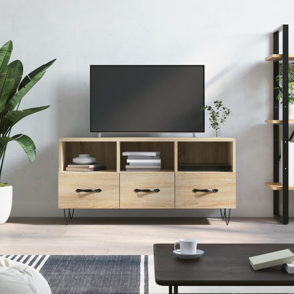 Tv Cabinet 102X36X50 Cm Engineered Wood