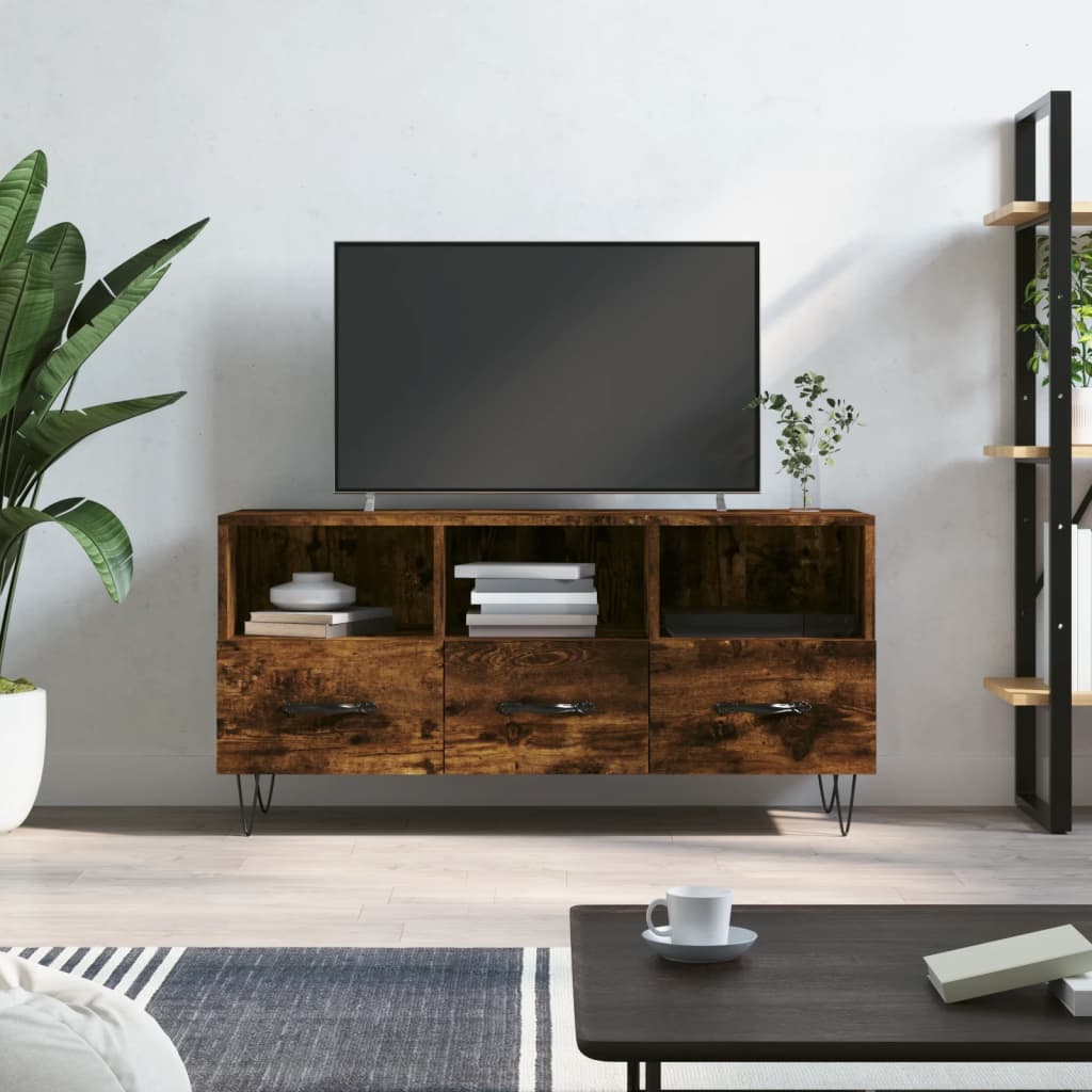 Tv Cabinet 102X36X50 Cm Engineered Wood