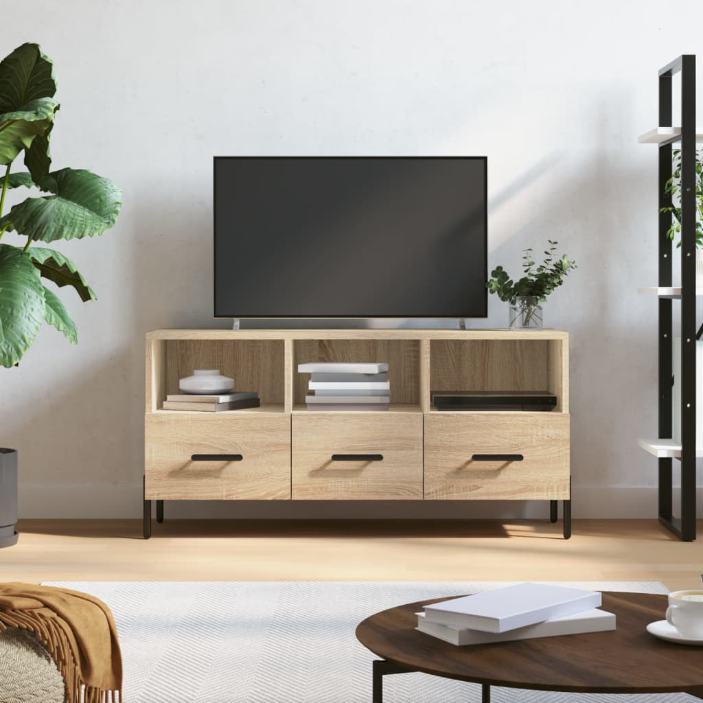 Tv Cabinet 102X36X50 Cm Engineered Wood