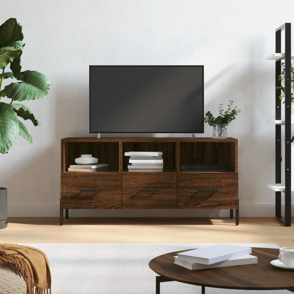 Tv Cabinet 102X36X50 Cm Engineered Wood