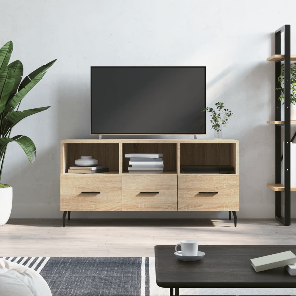 Tv Cabinet 102X36X50 Cm Engineered Wood