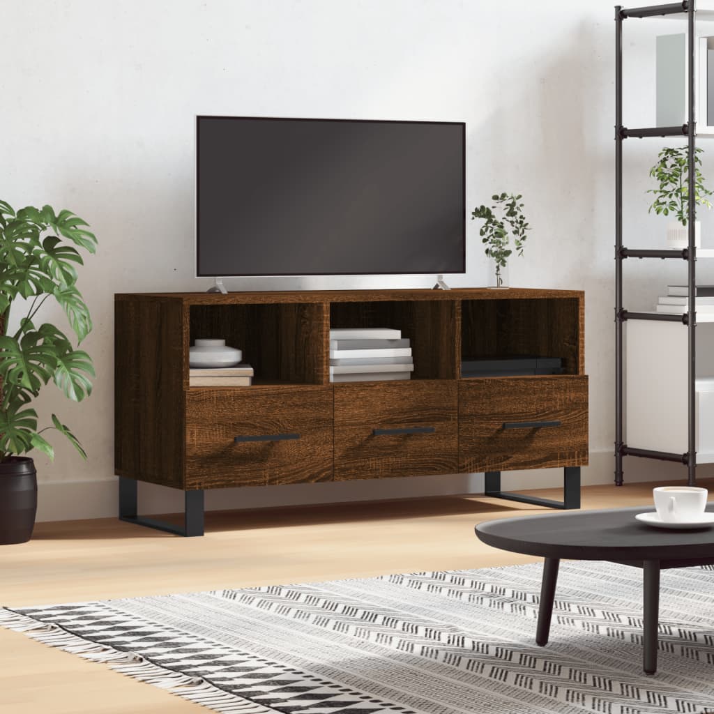 Tv Cabinet 102X36X50 Cm Engineered Wood