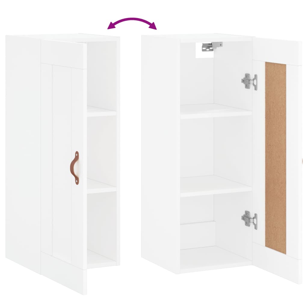 Wall Mounted Cabinet 34.5X34X90 Cm Engineered Wood