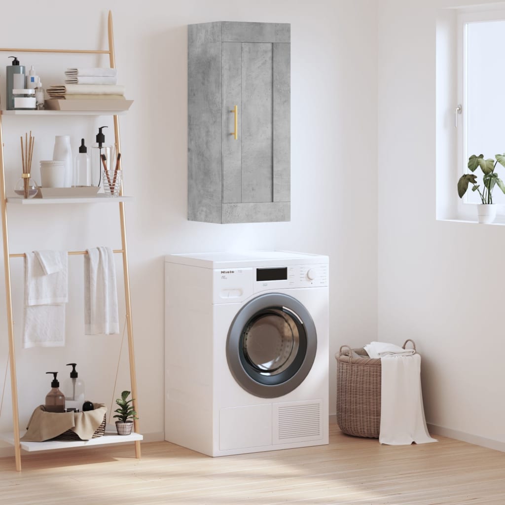 Wall Mounted Cabinet 34.5X34X90 Cm Engineered Wood