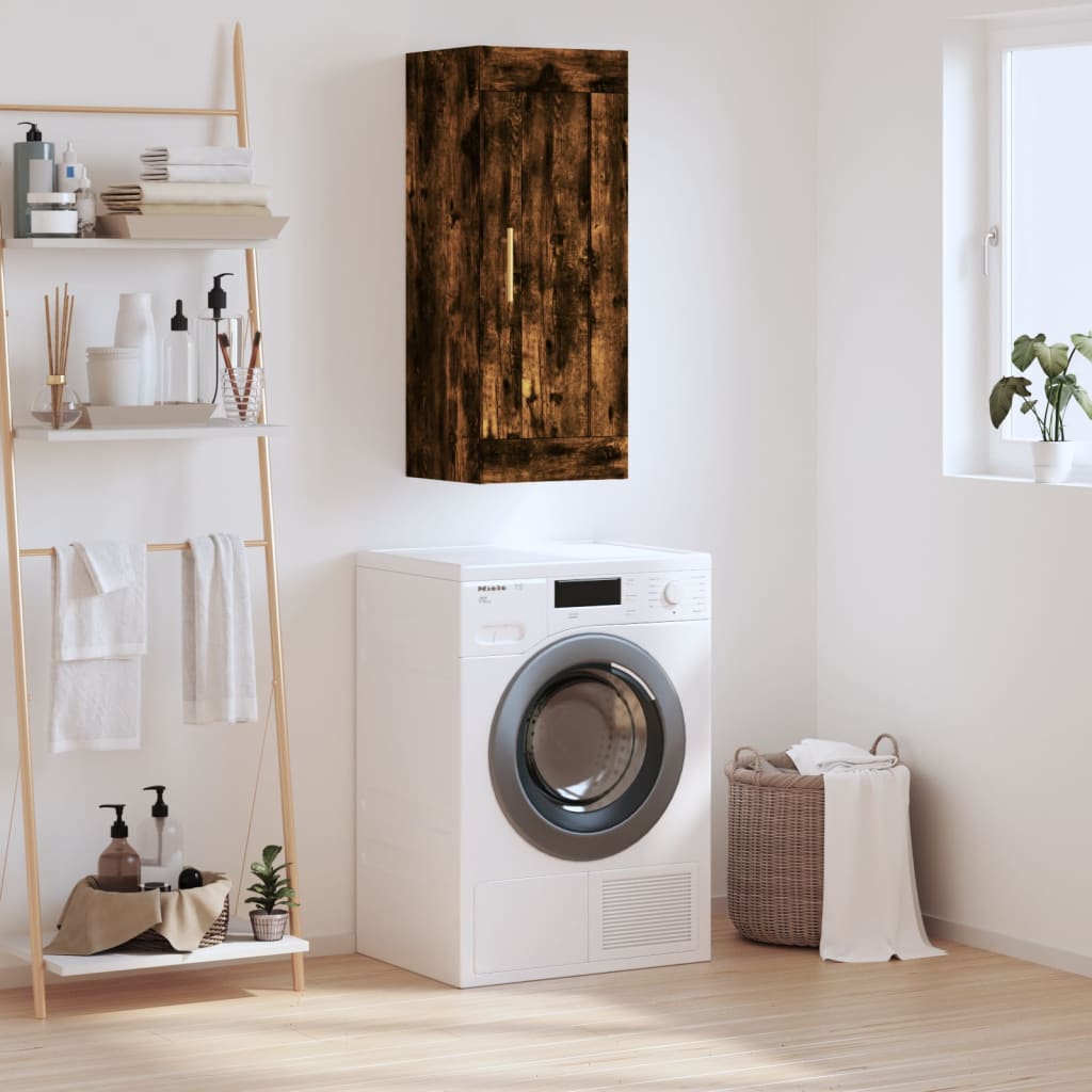 Wall Mounted Cabinet 34.5X34X90 Cm Engineered Wood