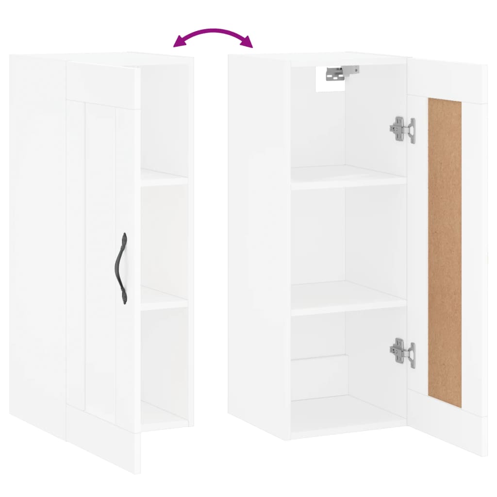 Wall Mounted Cabinet 34.5X34X90 Cm Engineered Wood