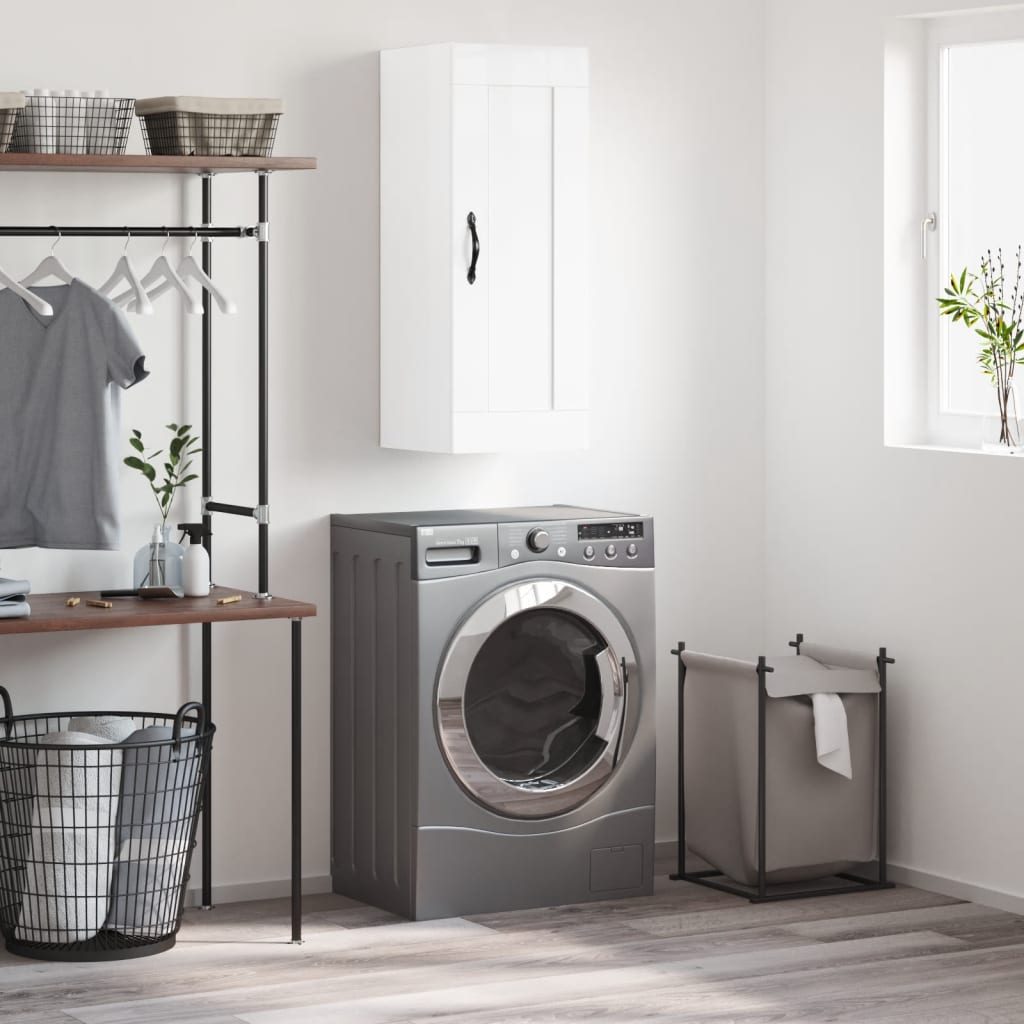 Wall Mounted Cabinet 34.5X34X90 Cm Engineered Wood