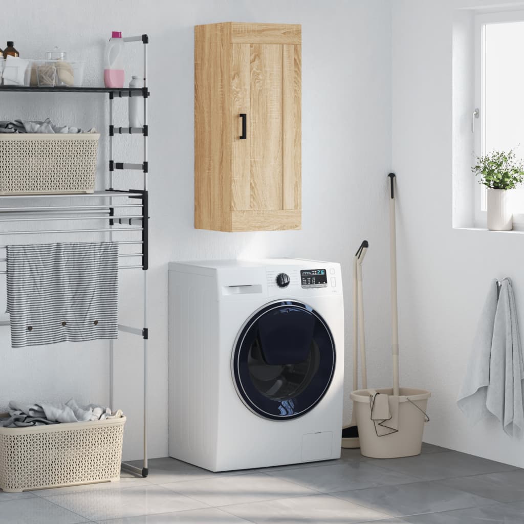 Wall Mounted Cabinet 34.5X34X90 Cm Engineered Wood