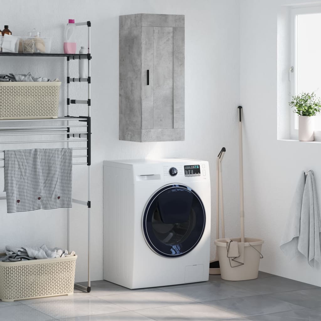 Wall Mounted Cabinet 34.5X34X90 Cm Engineered Wood