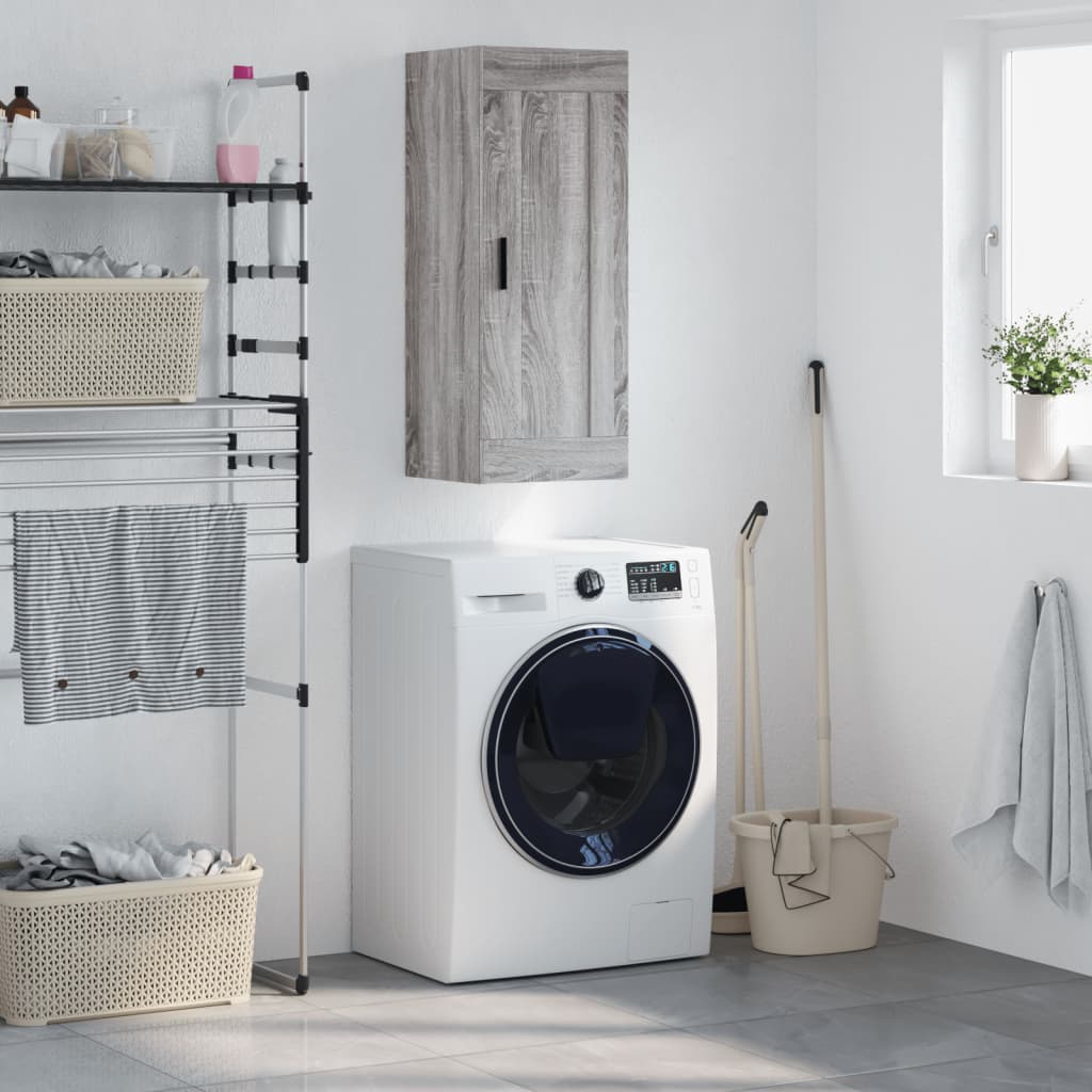 Wall Mounted Cabinet 34.5X34X90 Cm Engineered Wood