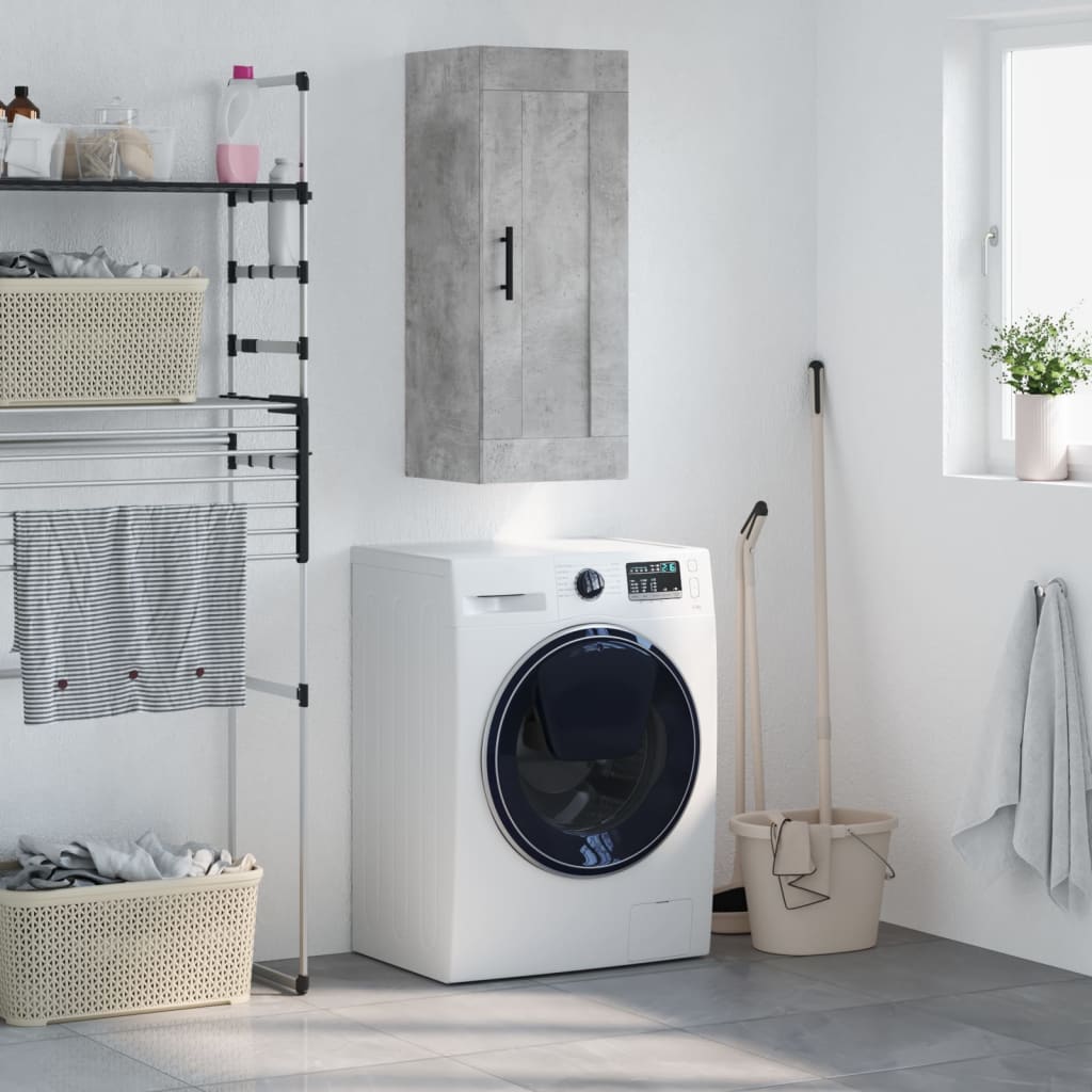 Wall Mounted Cabinet 34.5X34X90 Cm Engineered Wood