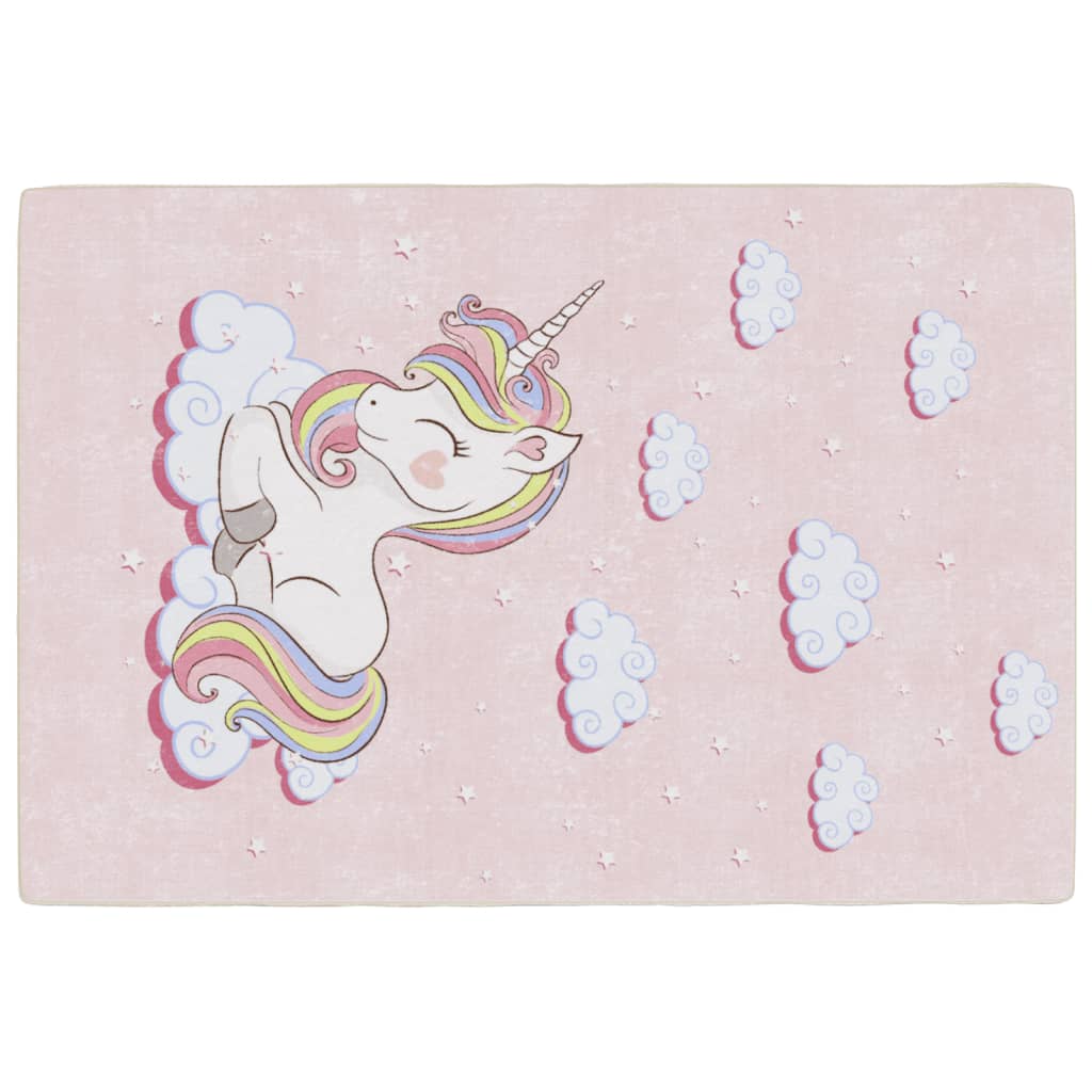 Kids' Rug 160X230 Cm Unicorn Washable Anti Slip