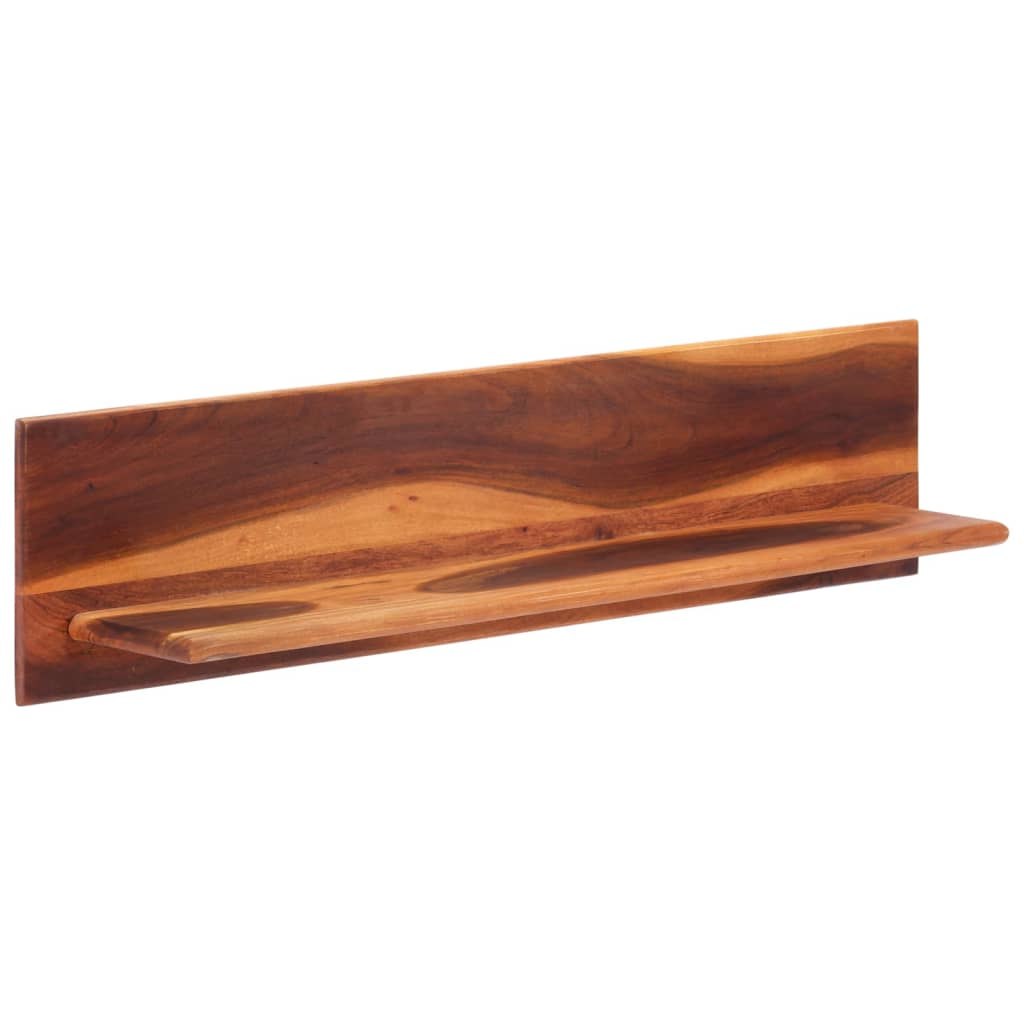 Wall Shelves 2 Pcs Solid Wood Acacia