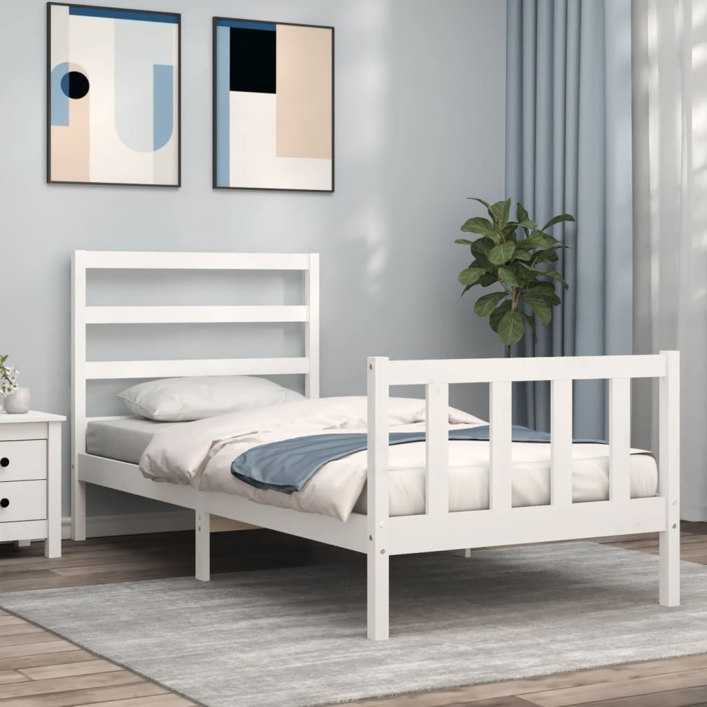 Bed Frame Without Mattress Solid Wood Pine