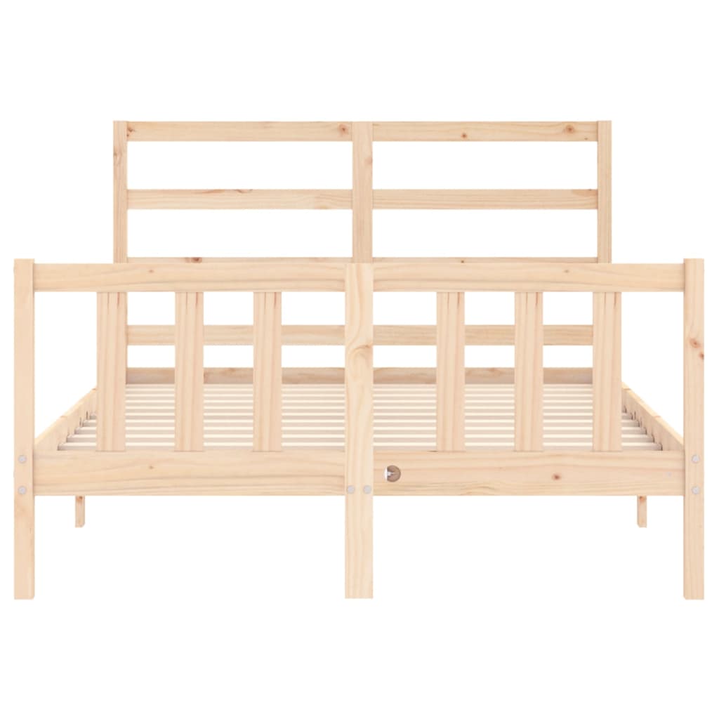 Bed Frame Without Mattress Solid Wood Pine