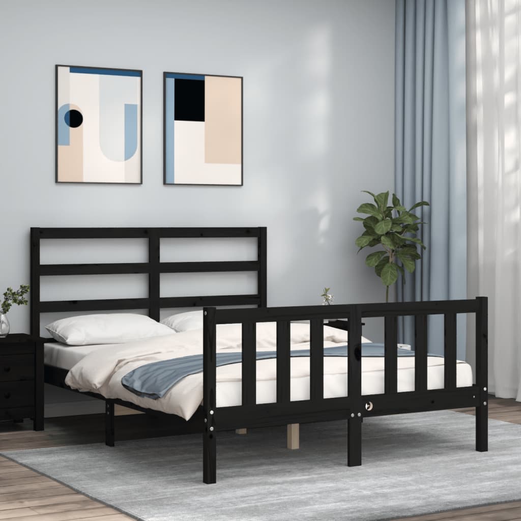 Bed Frame Without Mattress Solid Wood Pine
