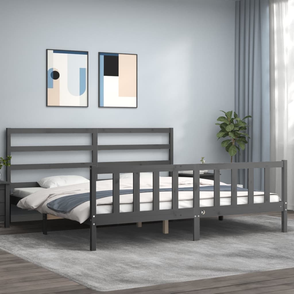 Bed Frame Without Mattress Solid Wood Pine