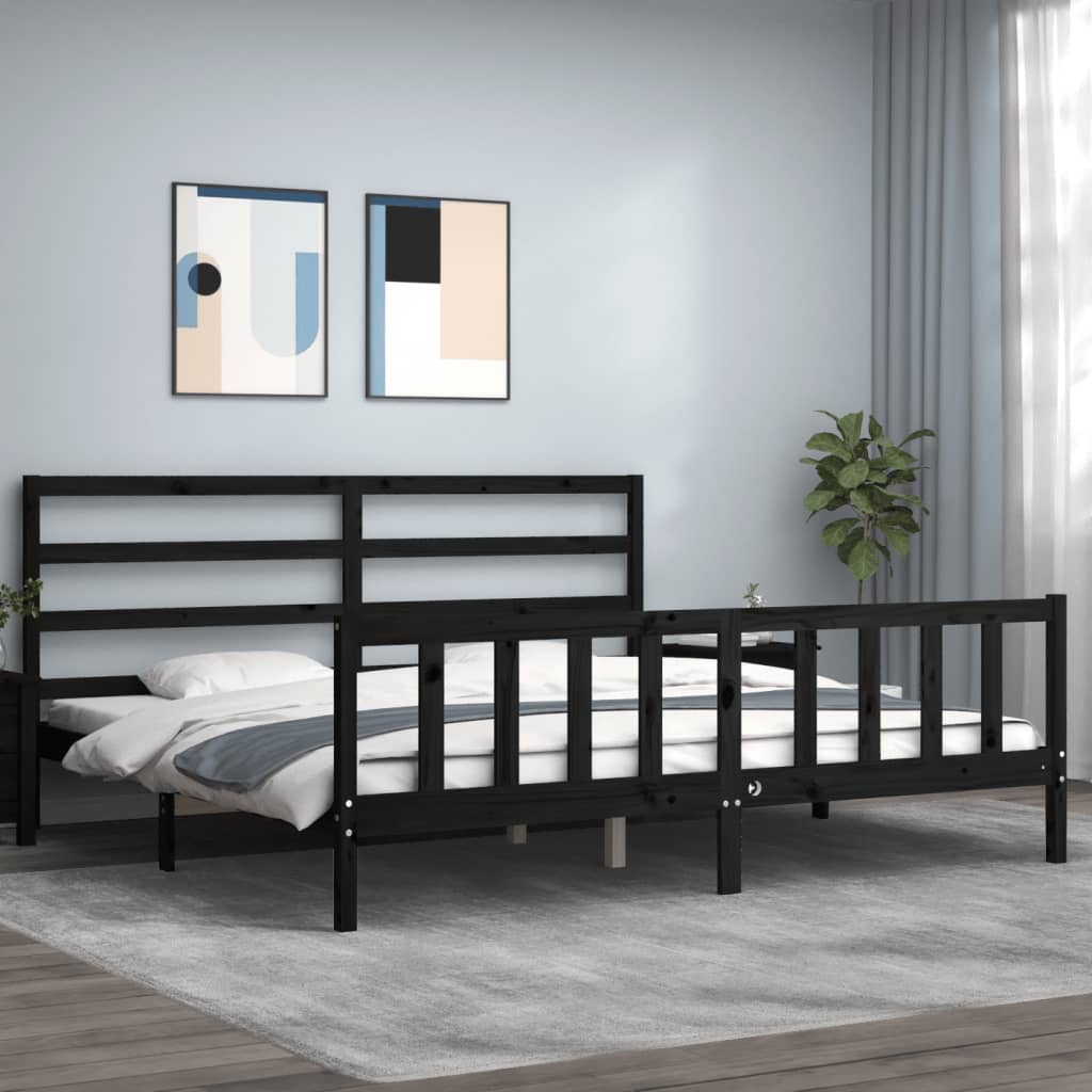 Bed Frame Without Mattress Solid Wood Pine
